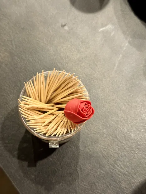 Trang trí tăm "Bông Hồng" - Image 1