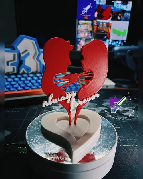 Mô Hình 3D "Silueta Amor Eterno" - Tình Yêu Vĩnh Cửu - Image 1