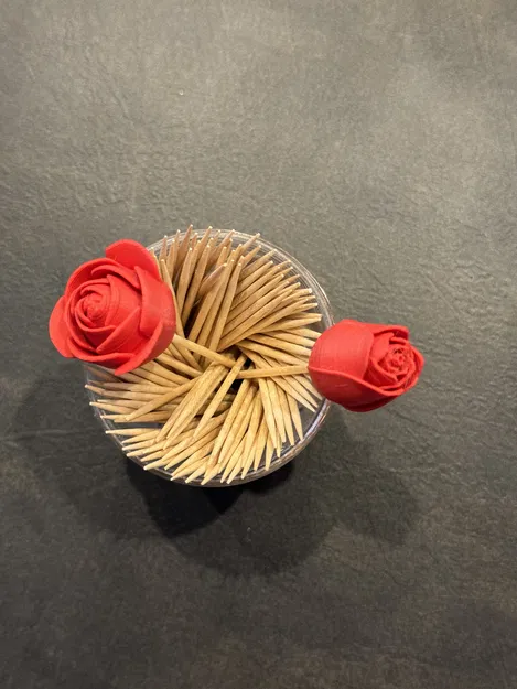 Trang trí tăm "Bông Hồng" - Image 3