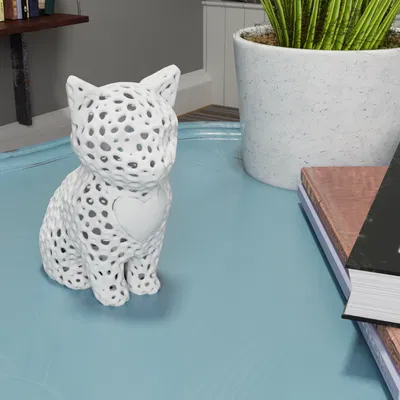 Chú Mèo Voronoi Tình Yêu