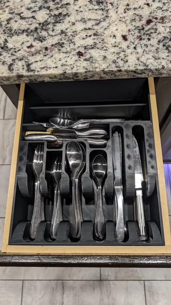 Khay Đựng Dao Dĩa Bạc - Image 1