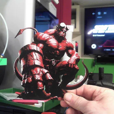 Mô hình Hellboy Hueforge