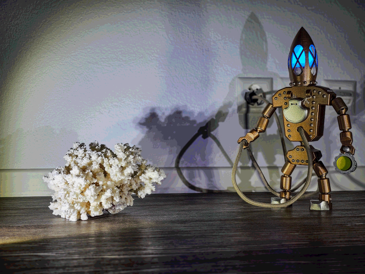 Đèn Robot Thợ Lặn