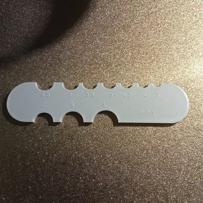 Thước Đo Bán Kính 3-9mm