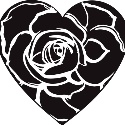 Trái Tim Kèm Hoa Hồng