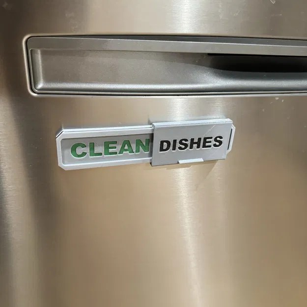 Biển Báo Bát Đĩa Sạch Bẩn v2 - Image 1