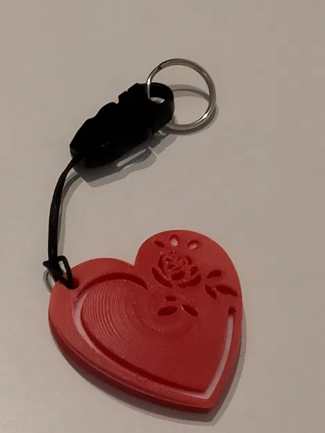 Móc Khóa Tình Nhân - Hoa Hồng - Image 1