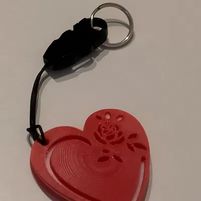 Móc Khóa Tình Nhân - Hoa Hồng