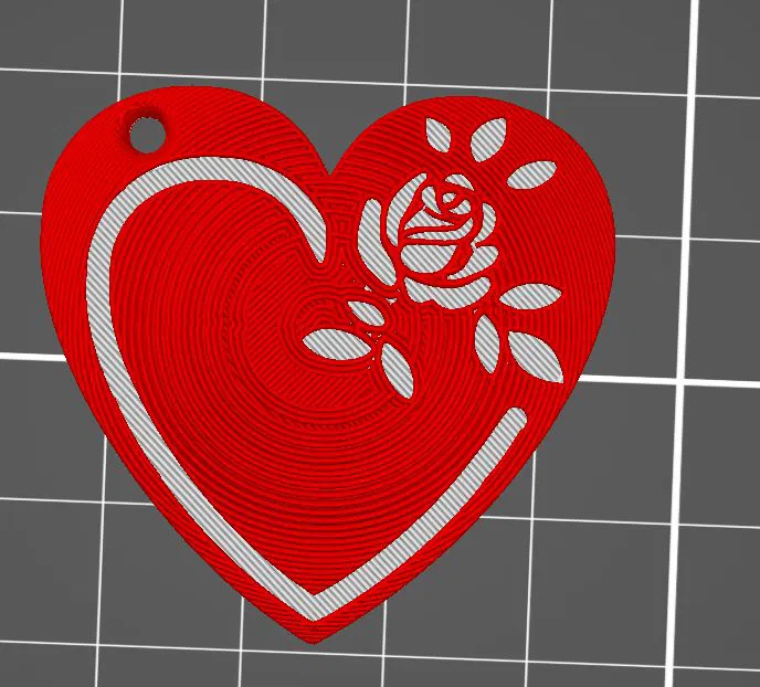 Móc Khóa Tình Nhân - Hoa Hồng - Image 2