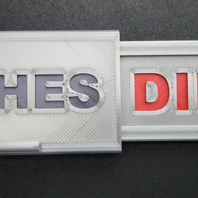 Biển báo máy rửa chén Sạch/Dơ