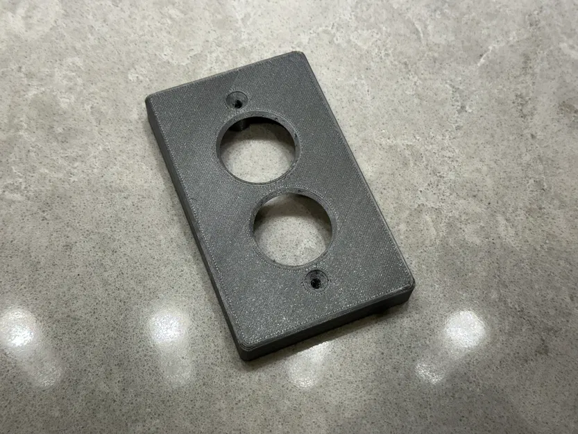 Tấm ốp tường hộp điện có hai lỗ nút bấm - Image 1