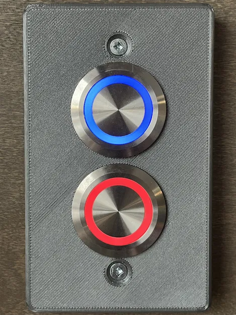 Tấm ốp tường hộp điện có hai lỗ nút bấm - Image 2