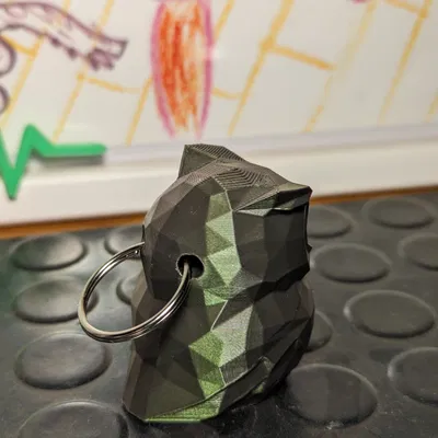 Móc Khóa Cú Phong Cách Low Poly Dễ Thương