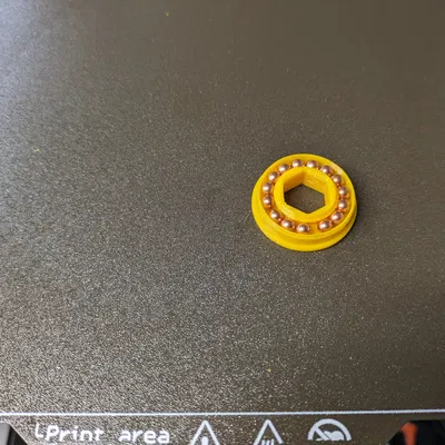 Bạc Đạn Hex In 3D Dùng Bi 4.5mm - Phiên Bản 0.5in