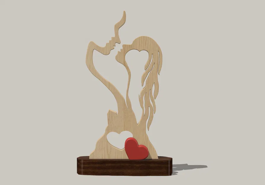 Tượng Valentine Sẵn Sàng Trao Nụ Hôn - Image 1