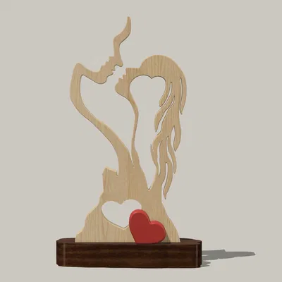 Tượng Valentine Sẵn Sàng Trao Nụ Hôn