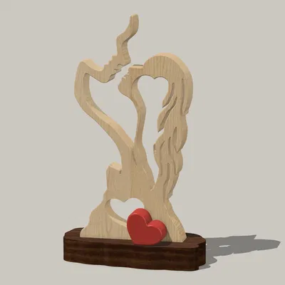 Tượng Valentine Sẵn Sàng Trao Nụ Hôn