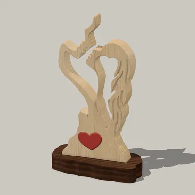 Tượng Valentine Sẵn Sàng Trao Nụ Hôn