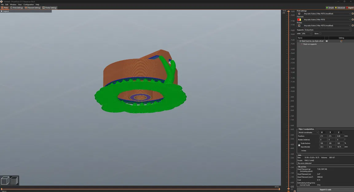 Chân chống rung Bambu Lab cho mọi máy in 3D khung 2020 4040, Anycubic Prusa Sovol Elegoo Voron Creality - Image 16