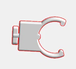 Giá đỡ nắp chụp bóng đèn t5 - Image 1