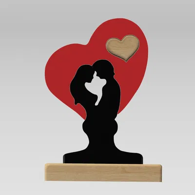 Tượng Cặp Đôi Ôm Nhau "Ghép Hình" Valentine