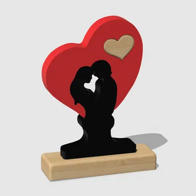 Tượng Cặp Đôi Ôm Nhau "Ghép Hình" Valentine