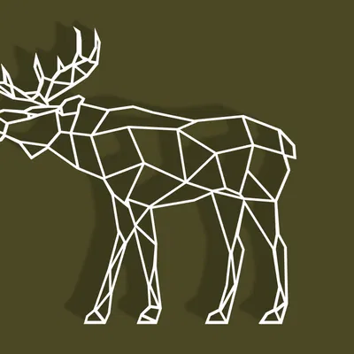 Tượng Nai Giác Hình Học