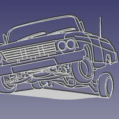 Mô hình 64 Impala Lowrider