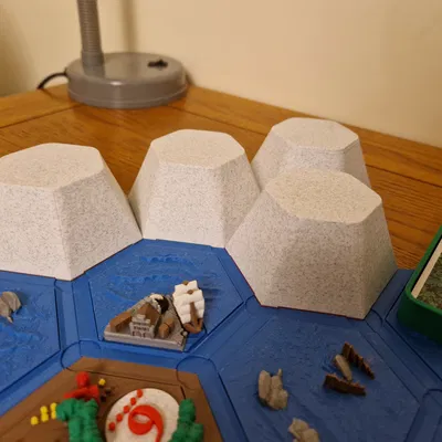 Đảo sương mù cho bàn cờ Catan từ tính của Dakanzla