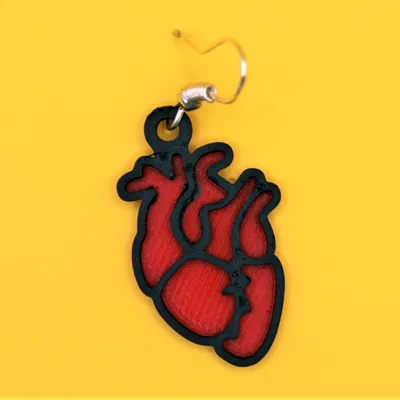 Bông Tai Hình Trái Tim Giải Phẫu