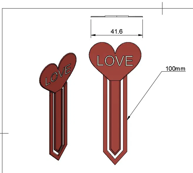Móc Đọc Sách Hình Trái Tim - Ngày Valentine - Image 4