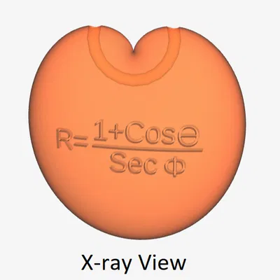 Mặt Dây Chuyền Trái Tim Toán Học