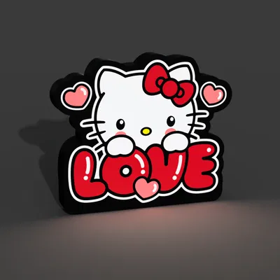 Hộp Đèn LED Hello Kitty Yêu Thương