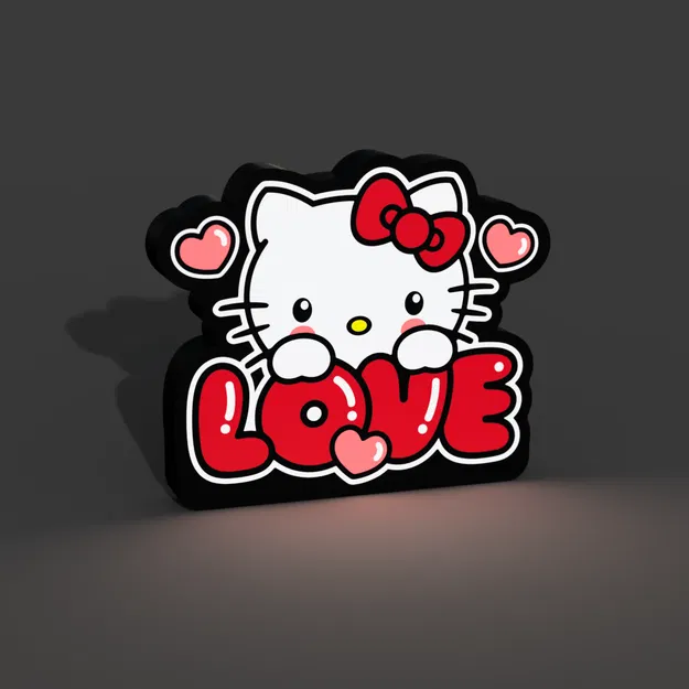 Hộp Đèn LED Hello Kitty Yêu Thương - Image 4