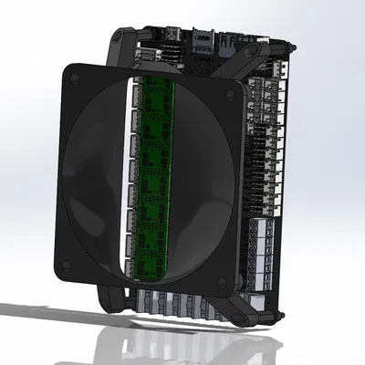 Kẹp Quạt 120mm cho BTT Octopus