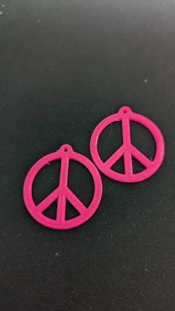 Bông tai biểu tượng hòa bình - Image 1