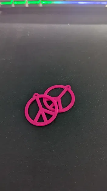 Bông tai biểu tượng hòa bình - Image 3