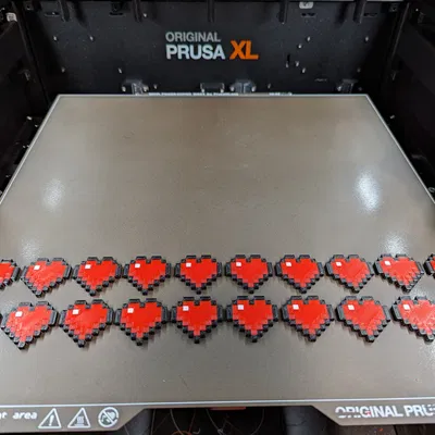 Trái Tim Minecraft Đa Sắc