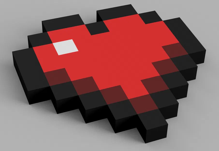 Trái Tim Minecraft Đa Sắc - Image 2