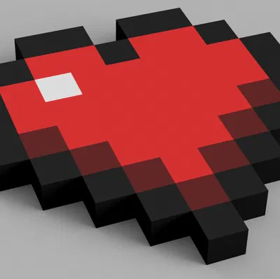 Trái Tim Minecraft Đa Sắc