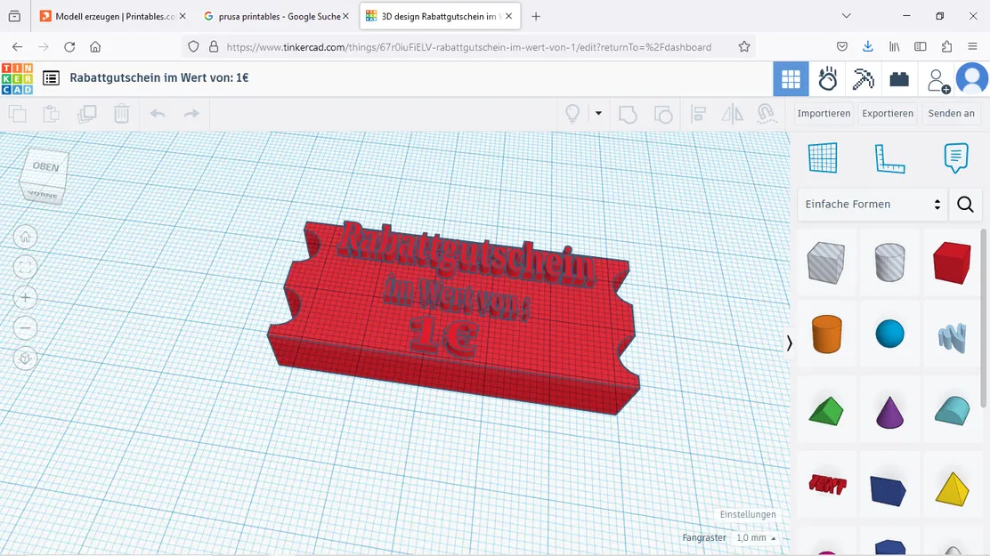 Phiếu giảm giá 1€ - Image 1