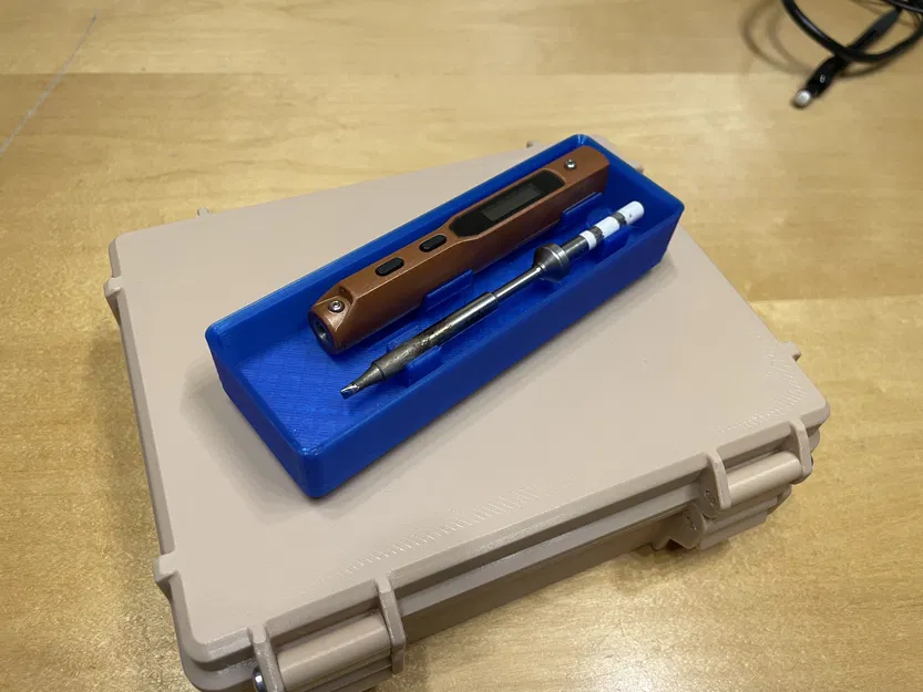 Hộp Gridfinity 2x1 Đựng Mỏ Hàn TS100/Pinecil & Đầu Hàn - Image 1