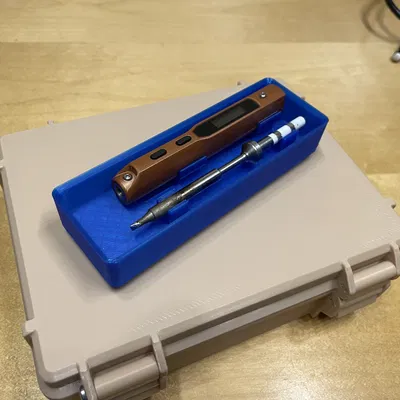 Hộp Gridfinity 2x1 Đựng Mỏ Hàn TS100/Pinecil & Đầu Hàn