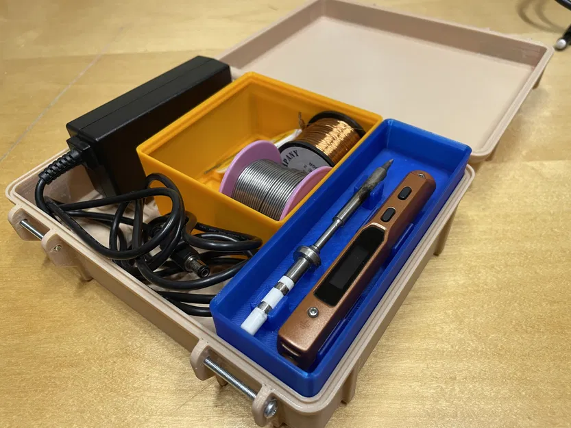 Hộp Gridfinity 2x1 Đựng Mỏ Hàn TS100/Pinecil & Đầu Hàn - Image 2