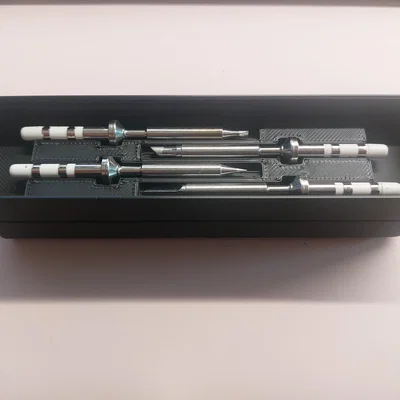 Khay Gridfinity đựng mũi hàn Pinecil