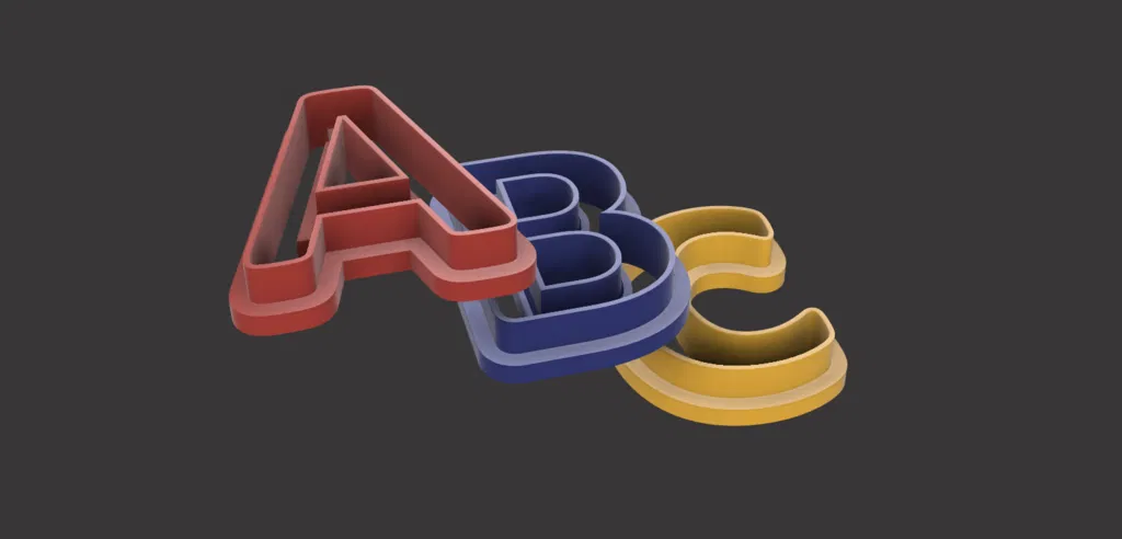 Bộ khuôn cắt bánh quy chữ cái Alphabet - Image 1