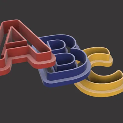 Bộ khuôn cắt bánh quy chữ cái Alphabet