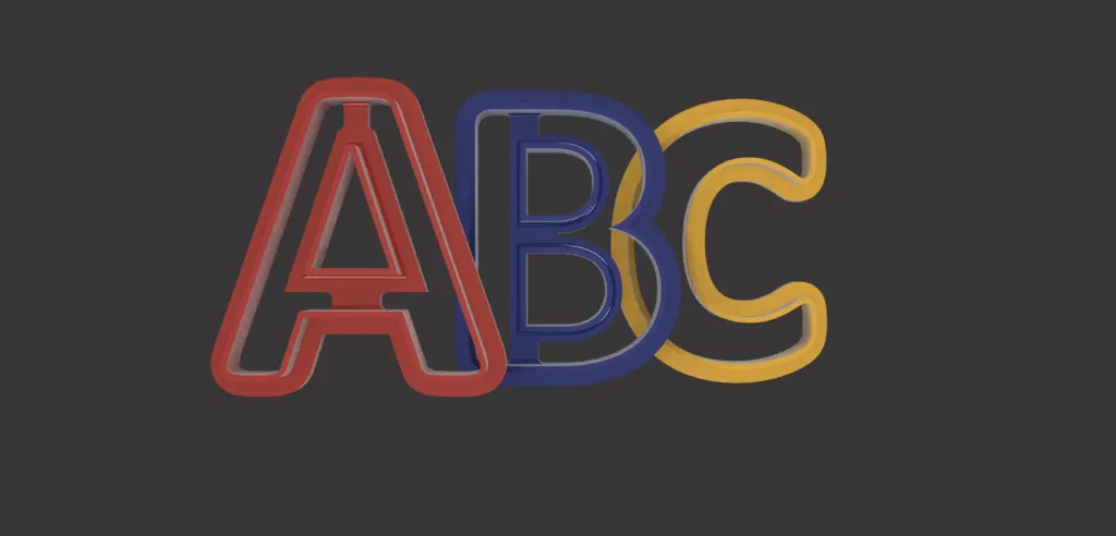 Bộ khuôn cắt bánh quy chữ cái Alphabet - Image 2