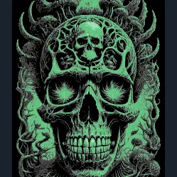 HueForge - Đầu Lâu (Skull)