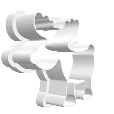 Khuôn cắt bánh hình Hươu hoặc Nai sừng tấm